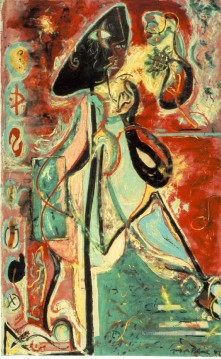  abstrakt malerei - Mond Frau Abstrakter Expressionismusus